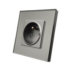 Kompletní skleněná zásuvka ROON R-1Socket-FR-GR