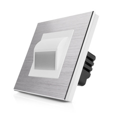 Kompletní podlahové světlo s hliníkovým rámečkem ROON R-Socket-FL-ALU-SW