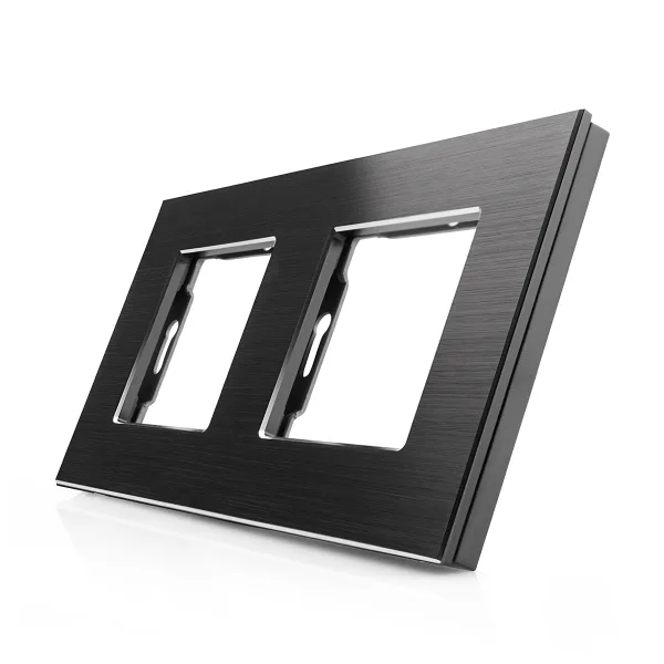 Hliníkový rámeček pro 2 moduly ROON - R-2SR-ALU-B