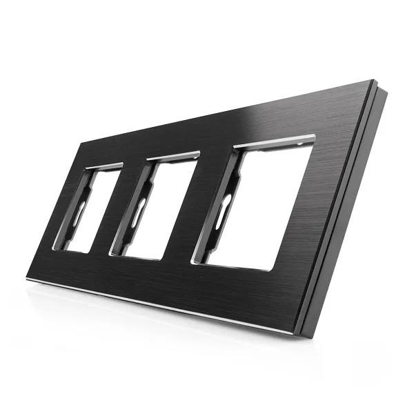 Hliníkový rámeček pro 3 moduly ROON - R-3SR-ALU-B