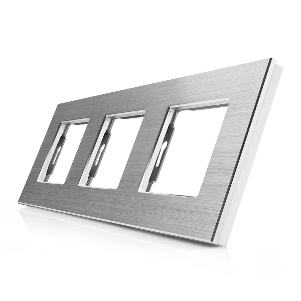 Hliníkový rámeček pro 3 moduly ROON - R-3SR-ALU-S