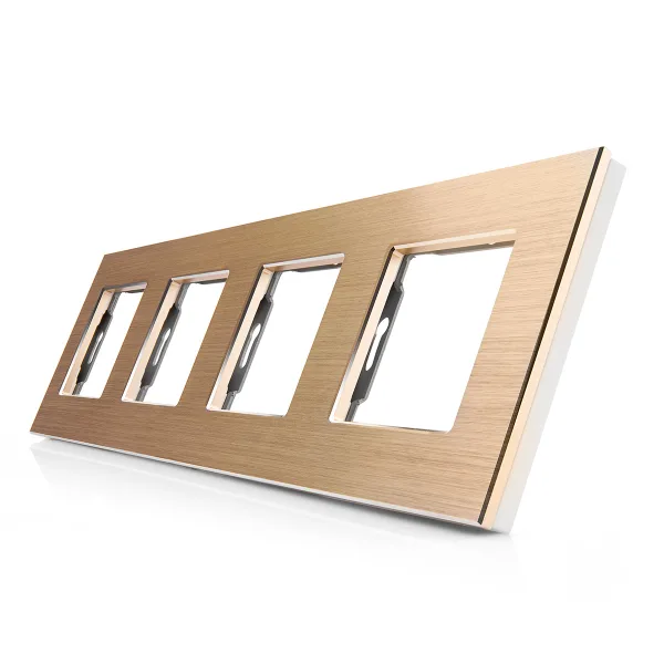 Hliníkový rámeček pro 4 moduly ROON - R-4SR-ALU-G