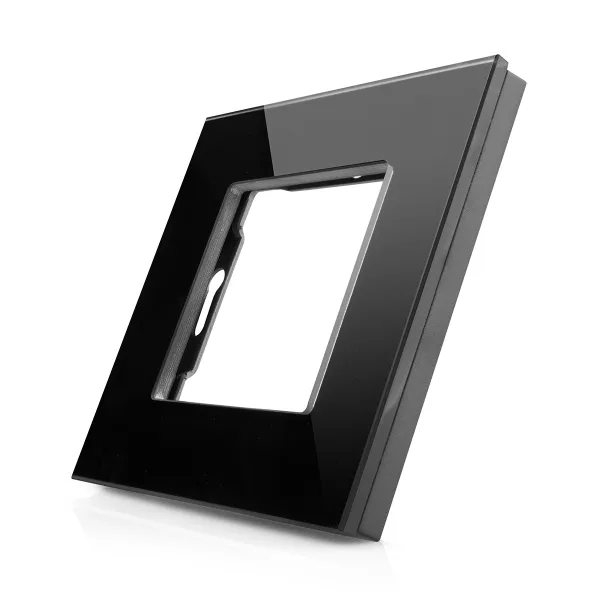 Skleněný rámeček pro 1 zásuvkový modul ROON - R-1SR-B
