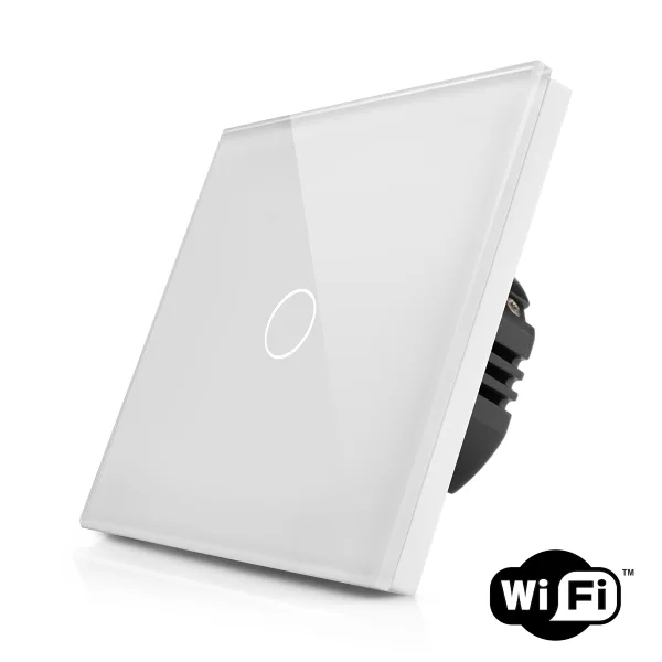 Skleněný dotykový vypínač s wifi R-T601-wifi-W