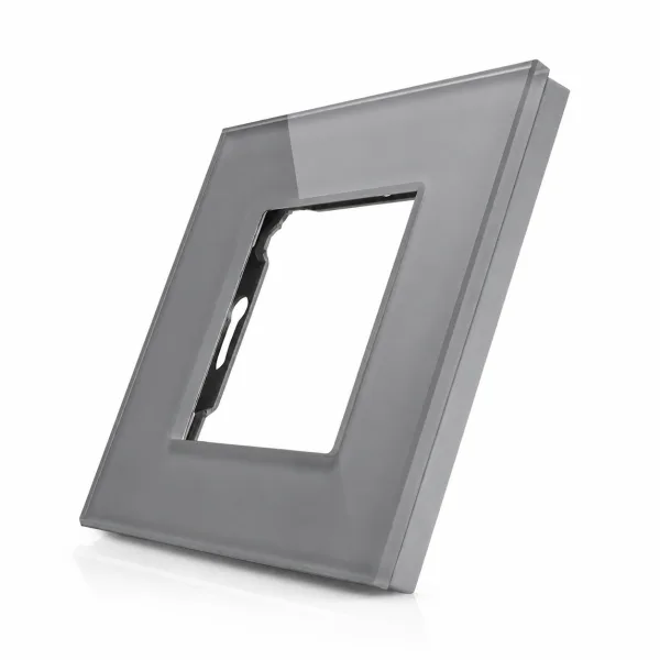 Skleněný rámeček pro 1 zásuvkový modul ROON - R-1SR-GR