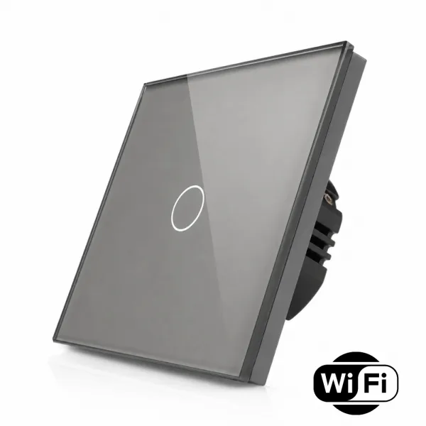 Skleněný dotykový schodišťový vypínač s wifi R-T601SW-GR