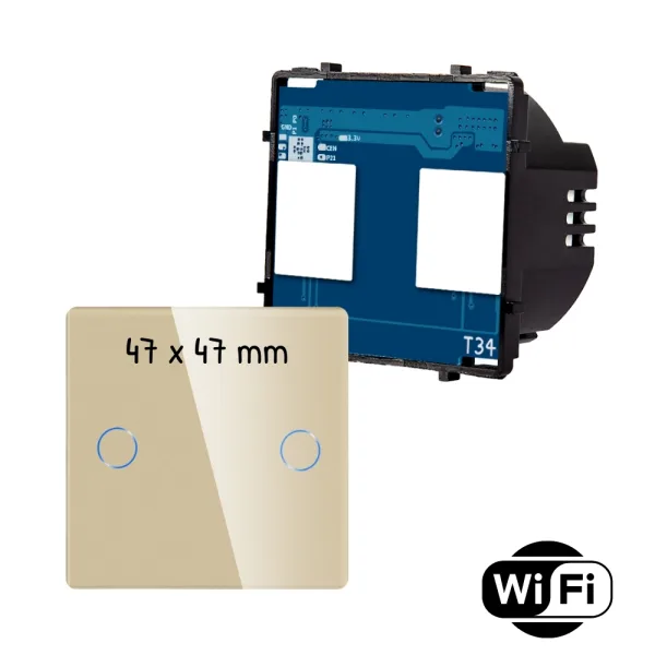 Modul dvojitého schodišťového dotykového vypínače s wifi R-T602SW+CR-G