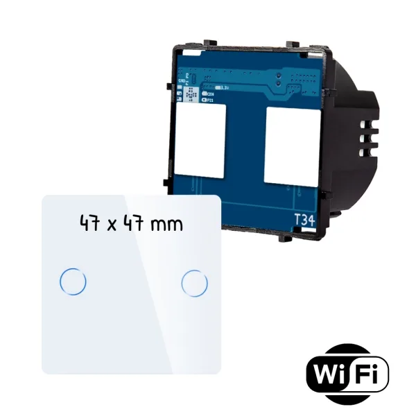 Modul dvojitého schodišťového dotykového vypínače s wifi R-T602SW+CR-W