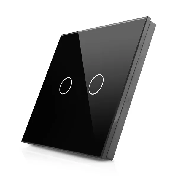 Skleněný panel pro dvojitý vypínač ROON - R-2C-B